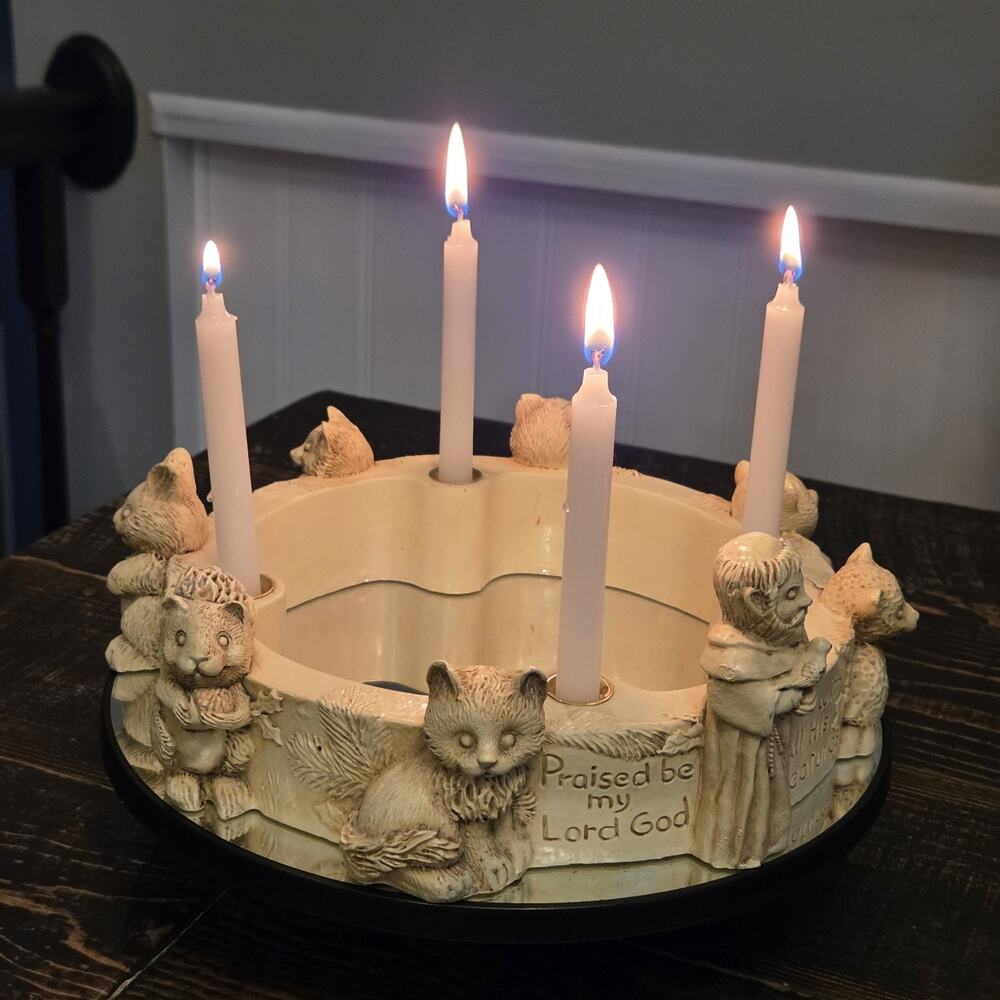 Abbey Press Candle Wreath St Francis Of Assisi Animals Praised be my Lord God